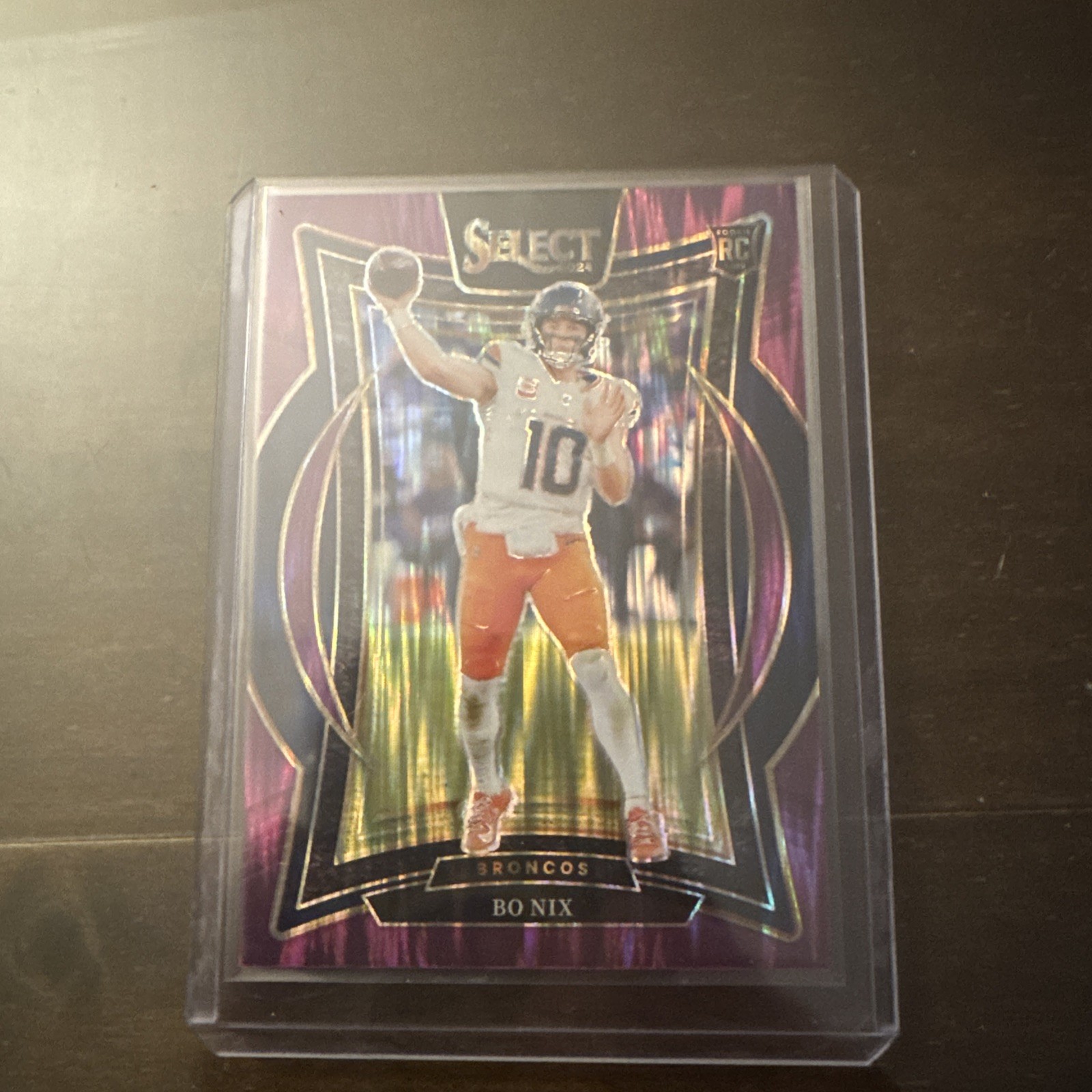 2024 Select ~ BO NIX ~ Concourse Purple Shock RC Prizm #'d /360 ~ Broncos 🔥