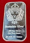 SCOTTSDALE MINT "In God We Trust" 1oz .999 Fine Silver Bar RARE