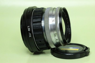 Vintage Soviet Jupiter-8M 50mm f/2 Lens Modified for Fujifilm Sonnar Character