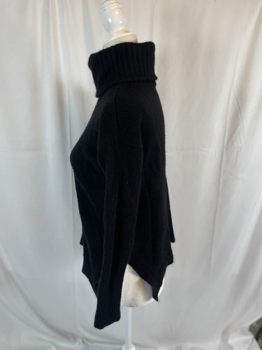 ANN TAYLOR 100% CASHMERE BLACK CLASSIC TURTLENECK LONG SLEEVE SWEATER $199 XS - Picture 7 of 22