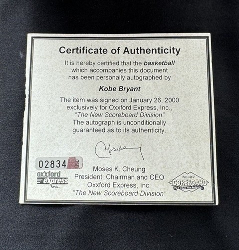 Kobe Bryant Signed Basketball JSA LOA #24 #8 Los Angeles Lakers Mamba MVP HOF ! - Picture 8 of 8