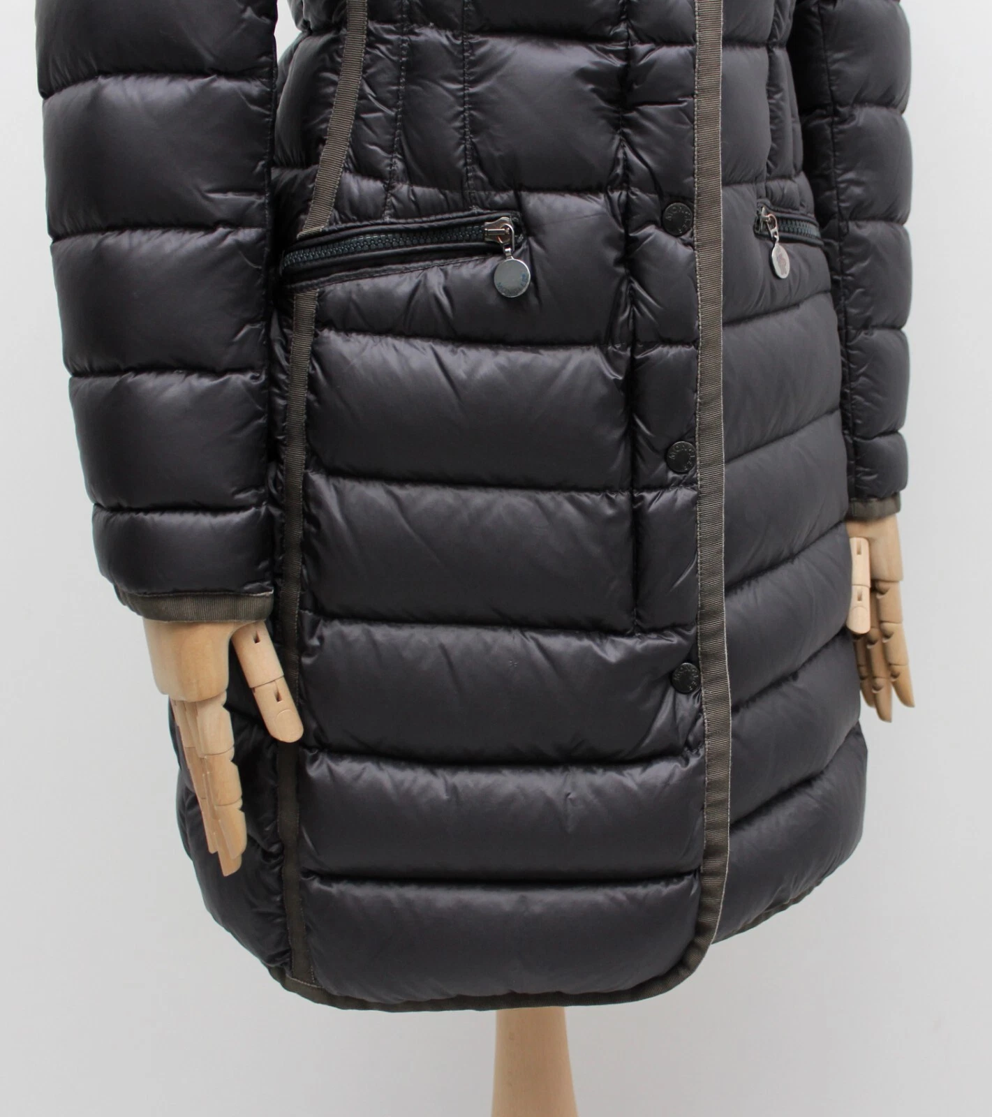 Cappotto giacca piumino lungo trapuntato donna MONCLER Hermione RARO taglia 2 vestibilità ~S