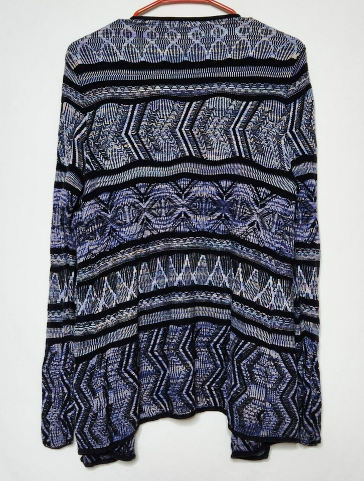 Lucky Lotus Brand Womens M Open Drape Cardigan Sweater Cotton Blend