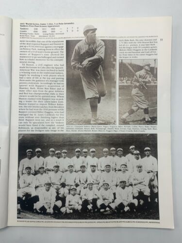 1985 New York Yankees Official Team Yearbook Ruth Gehrig Mantle Maris DiMaggio - Picture 4 of 6
