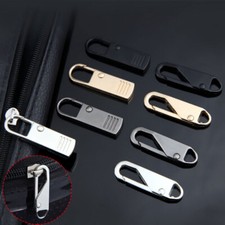 Zipper Puller Repair Metal Slider Pull Replacement Fix Bag Coat Instant Clip On