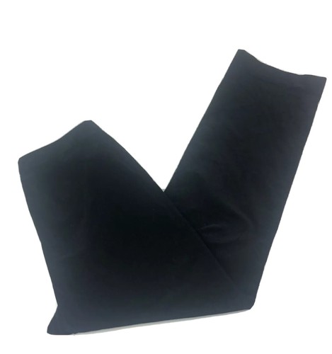 Eddie Bauer 14 Cotton Spandex Black Velveteen Pants Straight Cotton Holiday