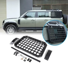 Alloy Left Side Window Molle Panel Foldtable Rack For Land Rover Defender 20-24