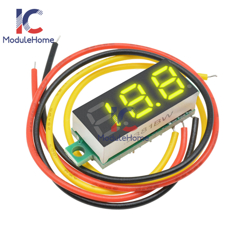 1-10x Mini DC0-100V 0.28In 3-Digital Voltmeter LED Voltage Panel Meter 3 Wire. - Bild 9 von 11