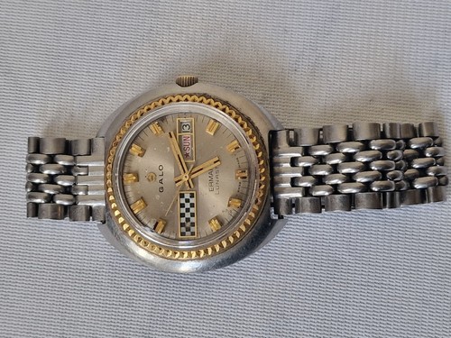 Rare vintage Galo Lunastar Ermano moon landing 1969 Automatic Watch. - Picture 6 of 17