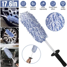 Microfiber Car Alloy Wheel Cleaning Brush Tool Tire Washing Soft Bristle Cleaner