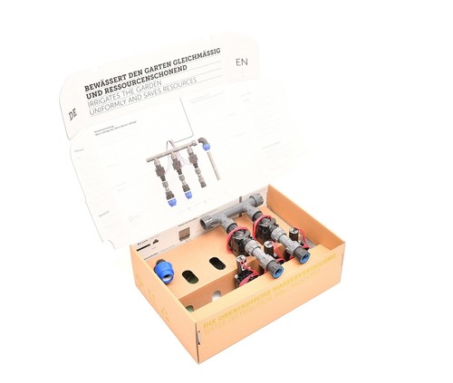 Hunter PGV 5 Valve Manifold, 25mm (3/4") / 24mm Blulock Plug & Rain Eco - Picture 3 of 3