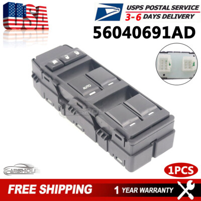 Master Window Switch Control 56040691AD for 2007-2013 Chrysler 200 300 Sebring