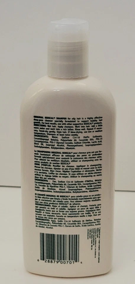 BIOSCAL Shampoo for Oily Hair 250 ml / 8.5 fl oz - Image 2 of 2