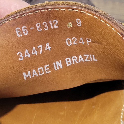 Orvis Men's Tasseled Loafers Brown Leather Size 9 / 668312 Made in Brazil - Picture 13 of 13