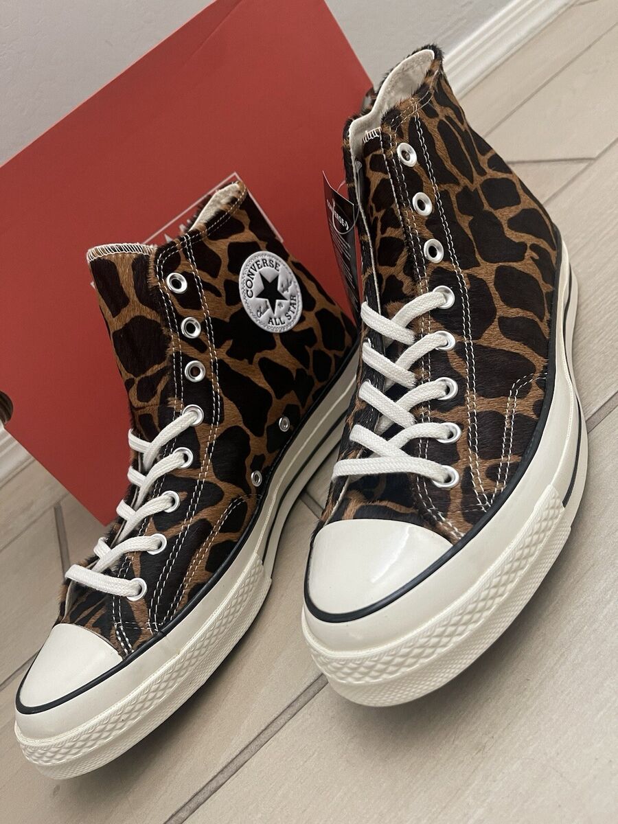 Converse Chuck Taylor 70 HI US 10 Cheetah 164590C Brown Pony Converse Chuck Taylor 70 HI US 10 Cheetah 164590C Brown Pony