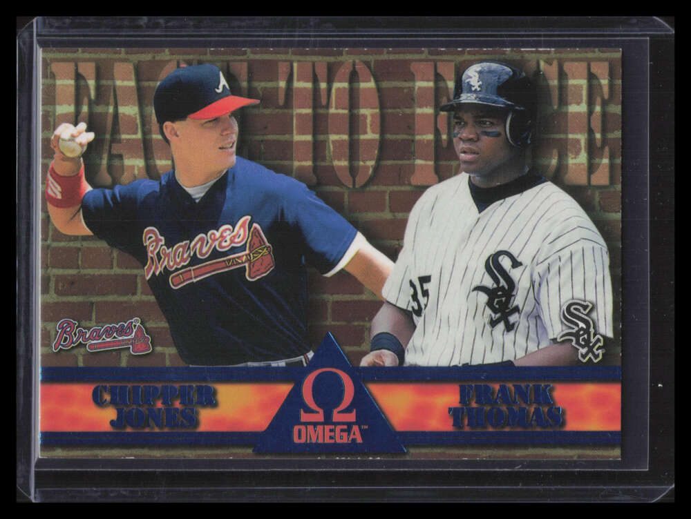 1998 Pacific Omega Face To Face 7 Chipper Jones Frank Thomas | eBay