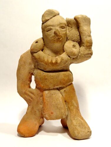 Estatuilla Silbato la Época Precolombina Maya - 300/600 Ad - Mayan Figura - Imagen 1 de 7