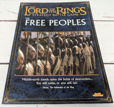 LotR Lord of the Rings Strategy Battle Game The Free Peoples Rulebook GW Book