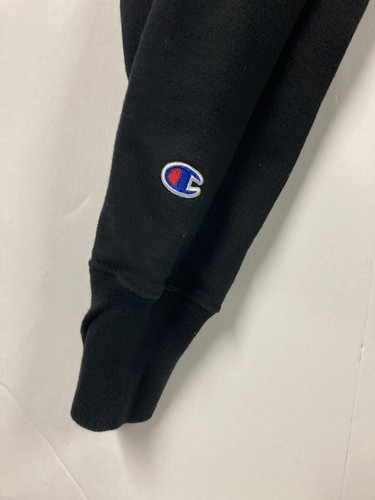 CHAMPION Reverse Weave Mens Crew Neck Pullover Sweatshirt Medium Black Pink Blue - Picture 4 of 9