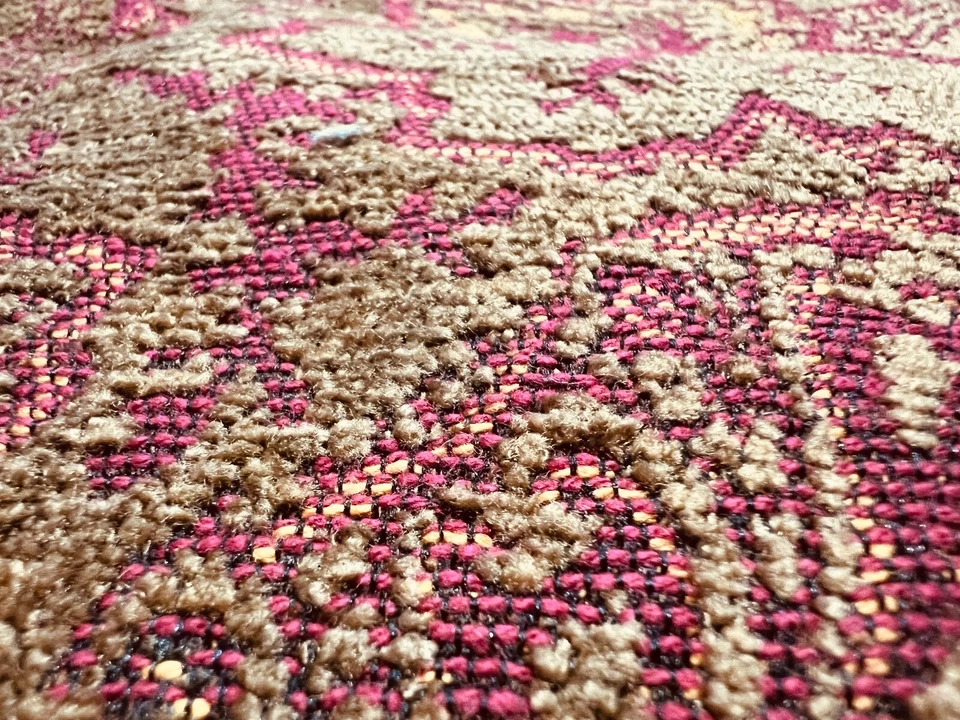 Elegante tela de tapicería hoja de chenilla/paisley, 2 yardas. a 54" de ancho, NOS Foto 3 de 4