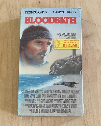 BLOODBATH (1979) Sealed VHS Genesis Religious Cult Island Horror Dennis Hopper