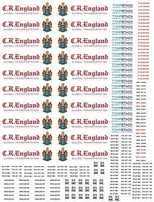 HO Scale Container Decals. '' CR England ''
