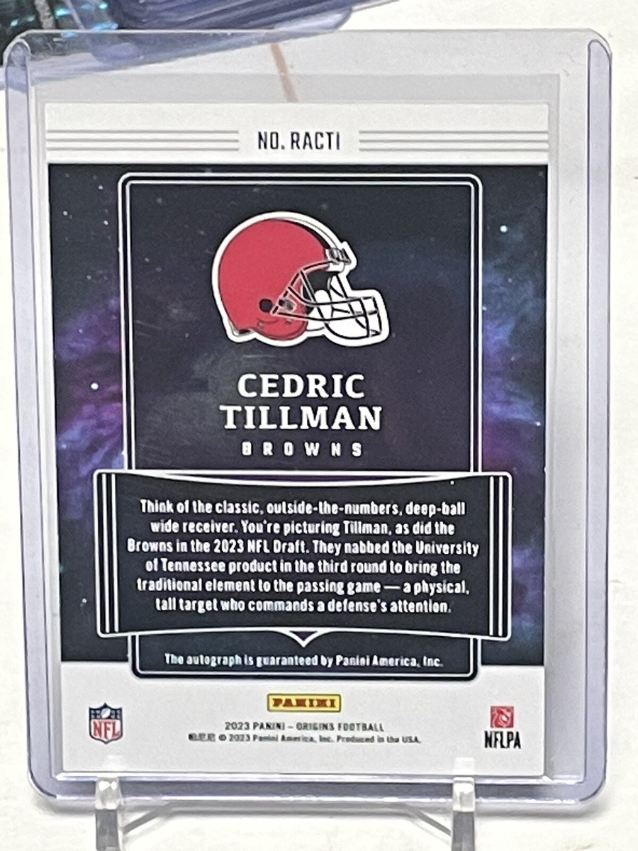 2023 Panini Origins Cedric Tillman Auto Rookie Autographs RC
