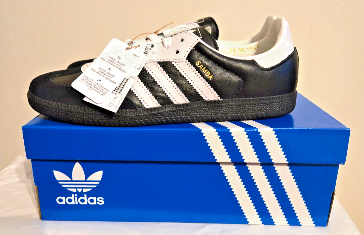 New Mens Adidas Originals 75th Anniversary Samba OG Shoes Sz. 10 