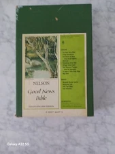 Commemorative  Edition Good News Bible, Burgandy Leather 1985 In Original Box