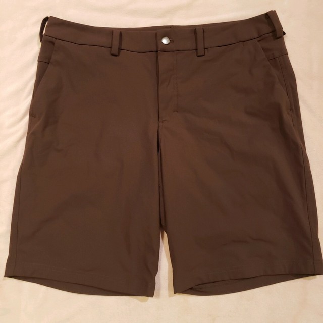 Lululemon Commission Commuter ABC Shorts Men 34 Stretch Black Golf Flat Front | eBay