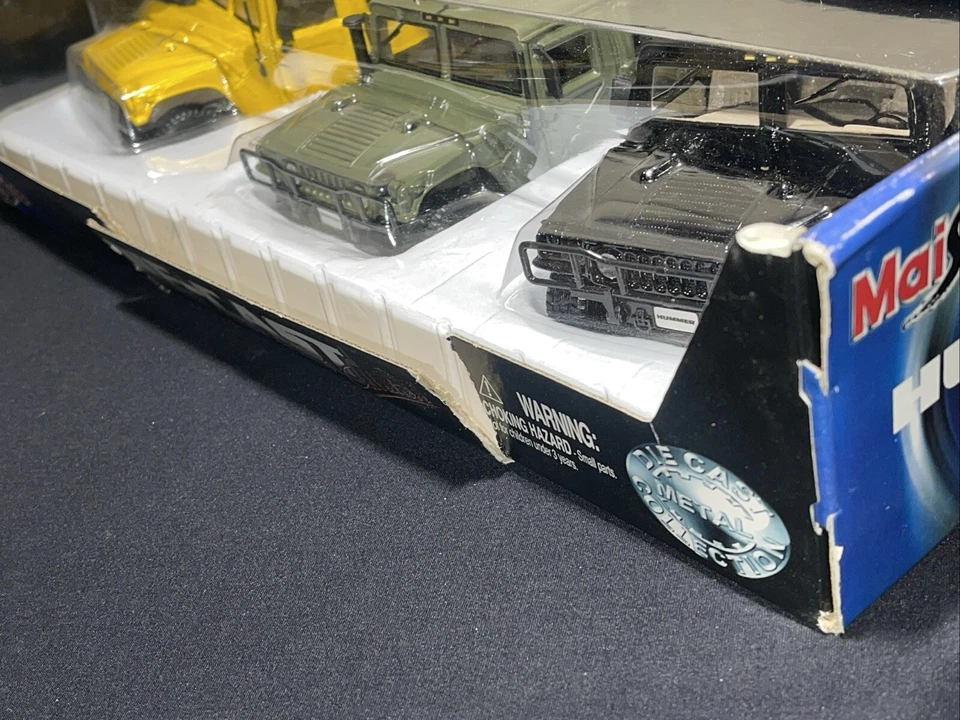 Raro Maisto Juego Diecast 3 Carros Hummer/Humvee - Foto 4 de 4