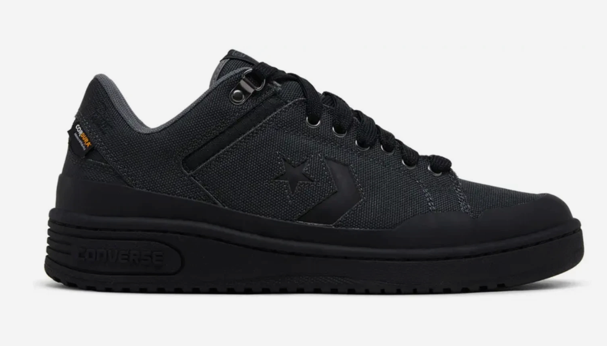 Size 10.5 - Patta x Converse Weapon Low Black Grey for sale 