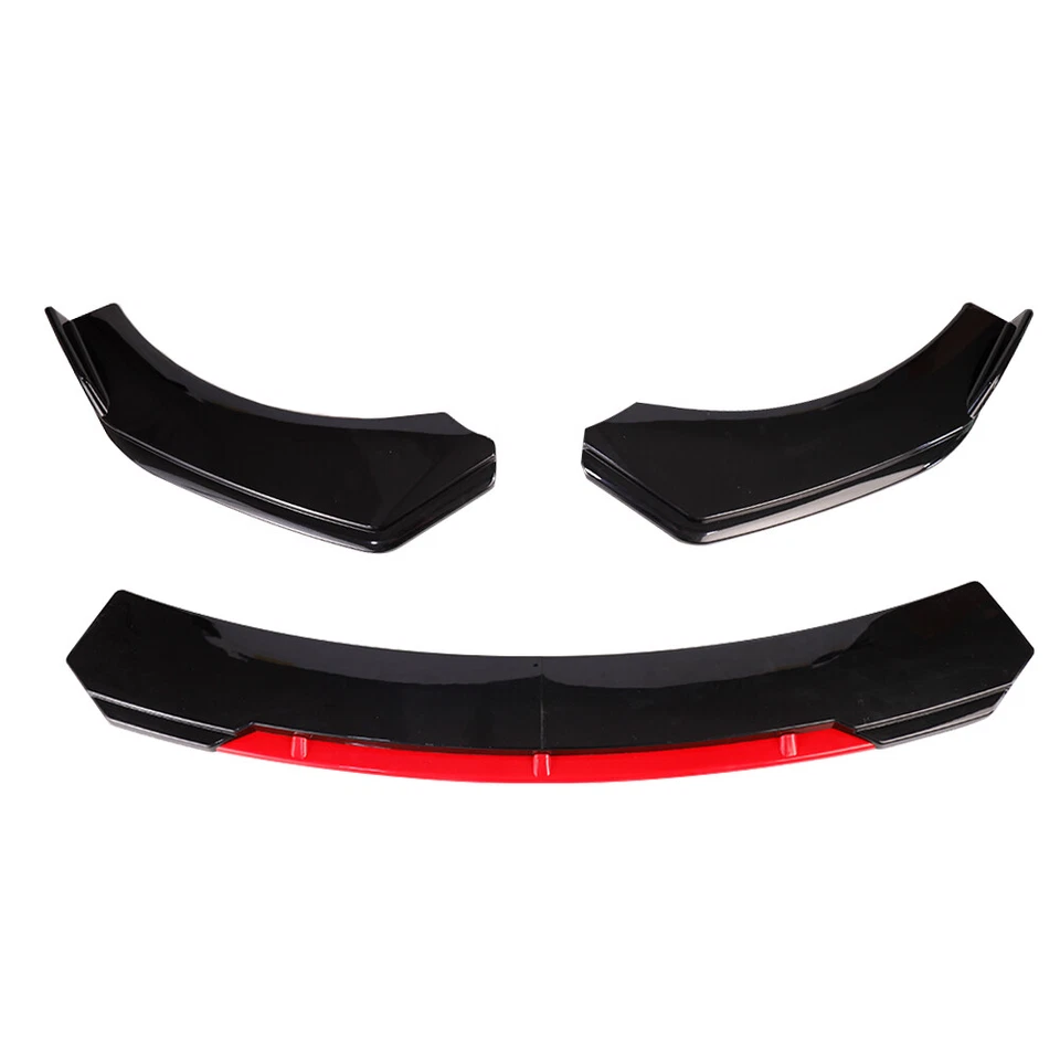 For Mercedes-Benz A200 A220 A250 Front Bumper Lip 86" Side Skirt Black Red Foto 4 de 4