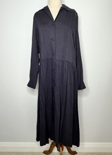 Ines De Fressange Shirt Dress Size M Button Up Midi Polka Dot