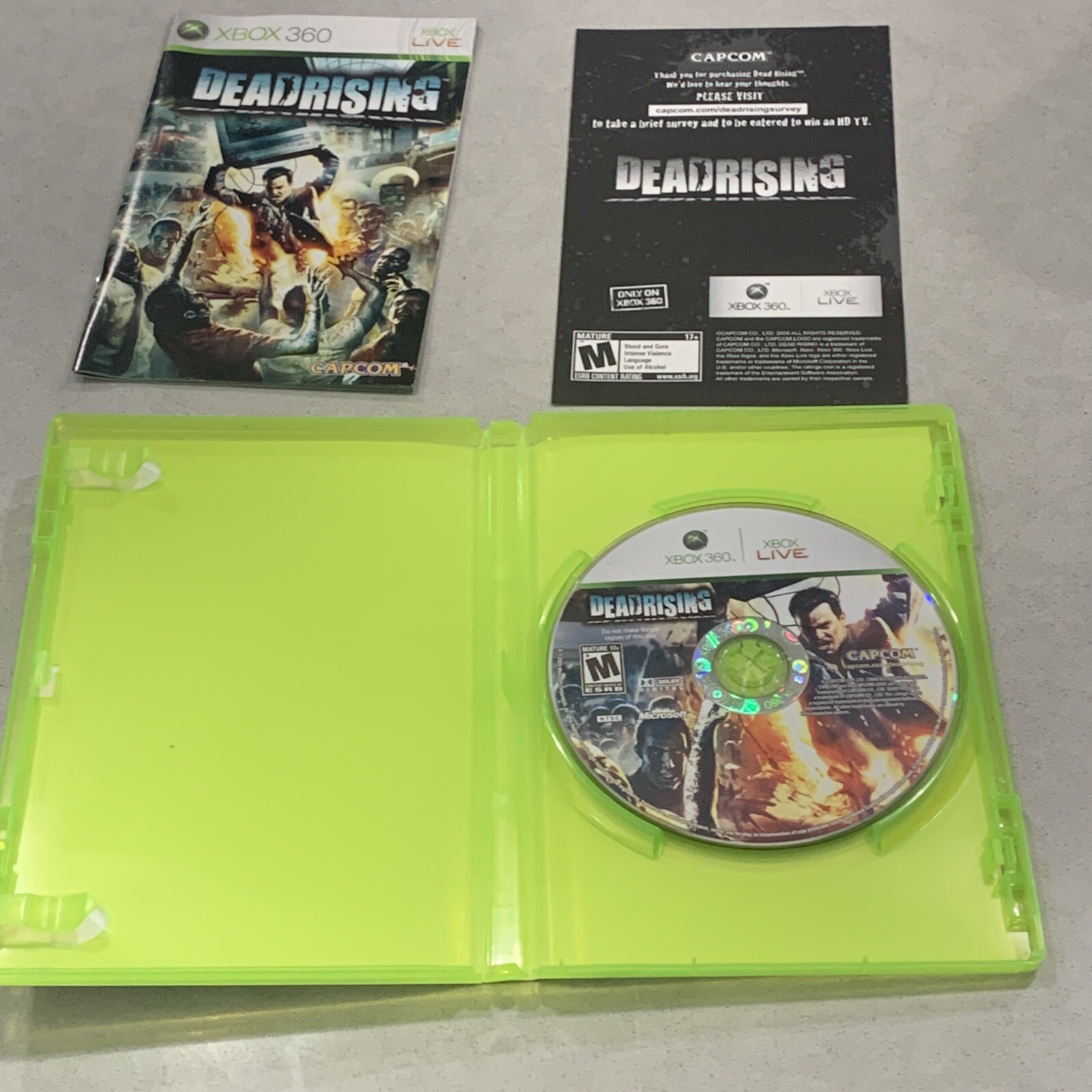 DEAD RISING (Microsoft Xbox 360, 2006) Complete in Box CIB