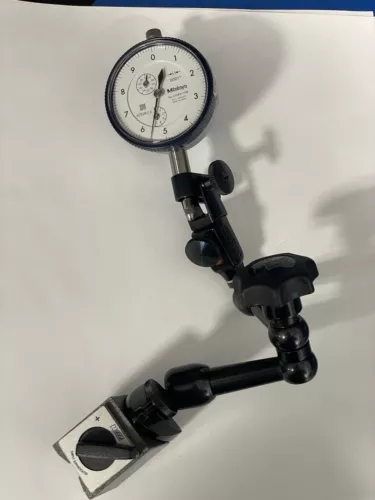 NOGA Magnetic Indicator Holder With Double Fine Adjustment With Mitutoyo Dial 