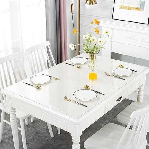 14 x 24 Inch Clear Table Cover Protector Clear Desk Mat Clear Table Protector... - Picture 2 of 7