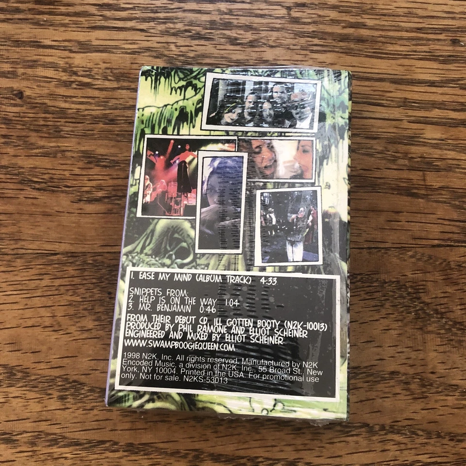 Swamp Boogie Queen cassette 1997 Ill Gotten Booty Southern Rock Promo New Sealed - Image 3 of 3