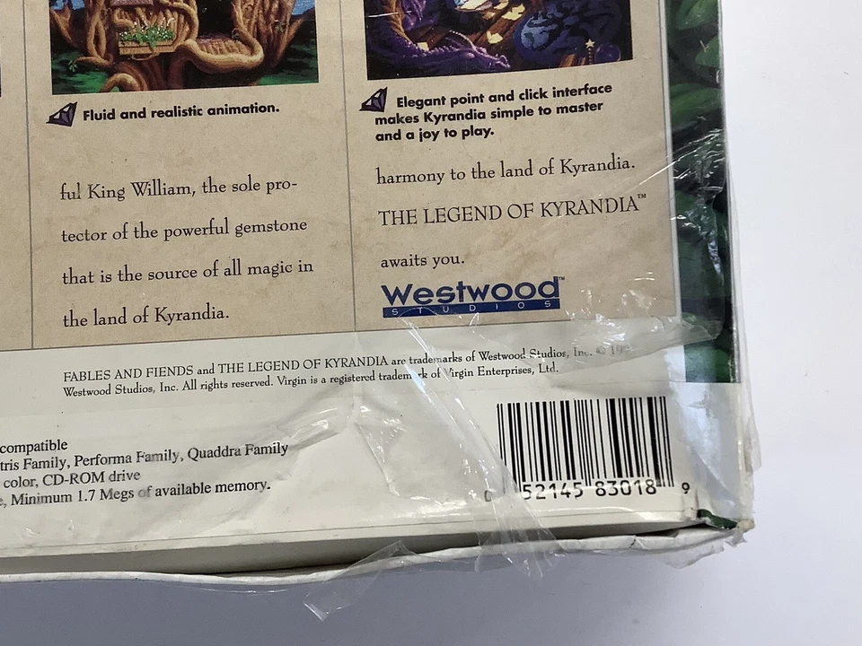 "BRAND NEW" The Legend of Kyrandia: Book One (Big Box) MAC CD-ROM FREE SHIPPING - Image 3 of 4