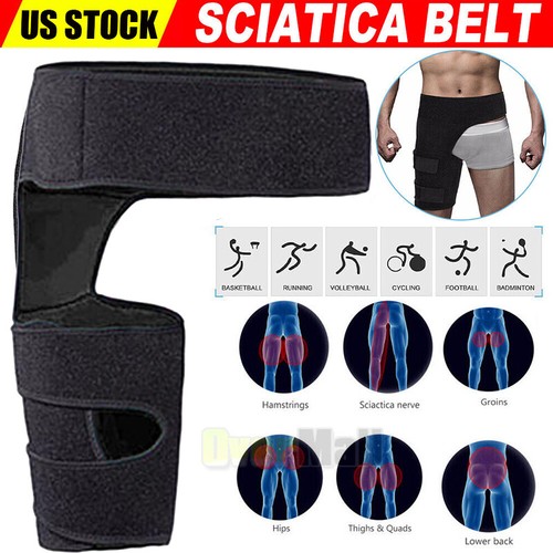Hip Brace Compression Groin Support Wrap for Sciatica Pain Relief Thigh Recovery - 第 2/23 張圖片