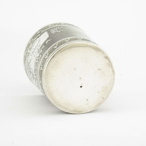 Antique Ornate French Solid Sterling Silver Goblet / Beaker / Cup. Ca. 1900. - 第 6/10 張圖片