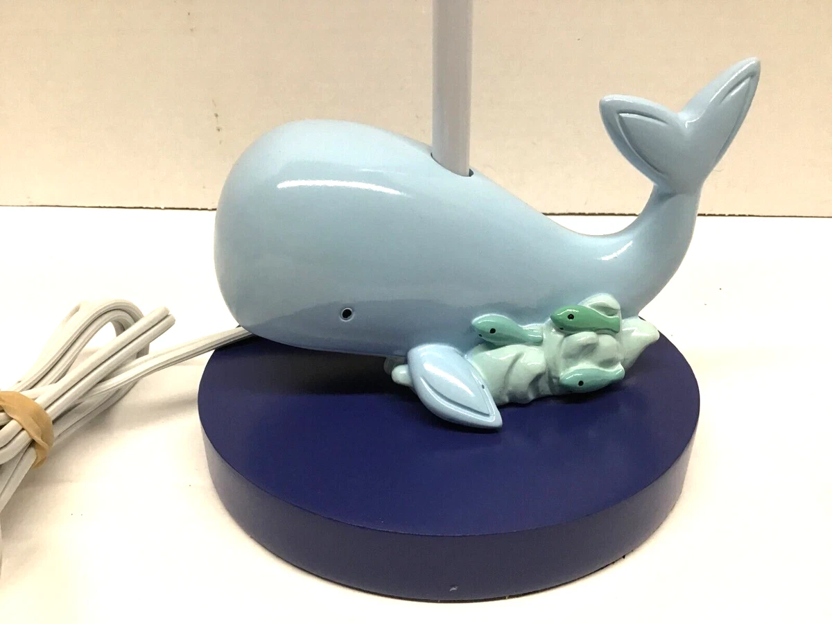 Lambs and Ivy Oceania Blue Whale Nautical Nursery Lamp No Shade eBay