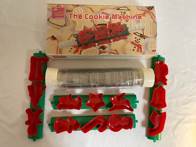 The Cookie Machine Teig Roller Plätzchen Weihnachten Vintage Biscuit Maker Cake