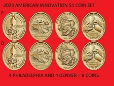 2023 American Innovation Dollar Coin P & D Set - Uncirculated 8 Coins