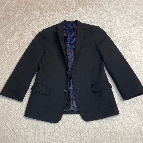 Izod Sport Coat Boys 10 Black Jacket Blazer Classic Party Wedding Formal Dressy - Picture 4 of 9