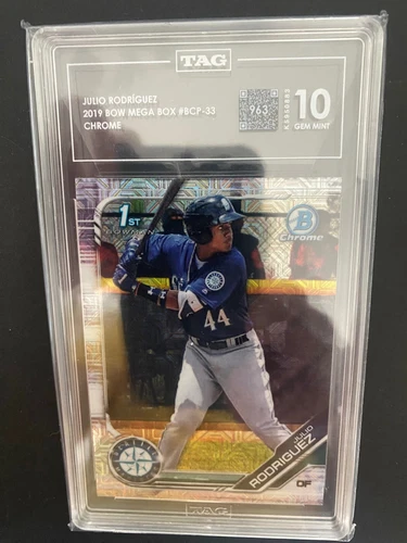 Julio Rodriguez 2019 Bowman Chrome Mega Box #BCP-33 1st Bowman TAG 10 GEM Rookie