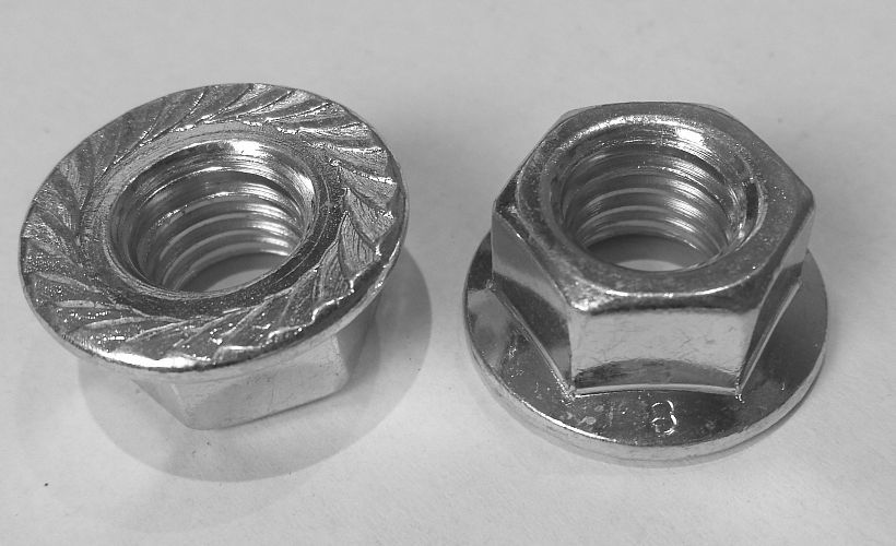 Flange Nuts M4 M5 M6 M8 M10 M12 High Tensile (Non) Serrated pack, 10 pack - Picture 2 of 8
