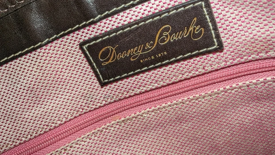 Bolso de hombro Dooney & Bourke vintage serengeti jirafa LRG Shopper bolso de lona Foto 3 de 4