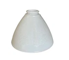 Vintage Corning Milk Glass Lamp Diffuser Torchiere Shade Waffle 8"