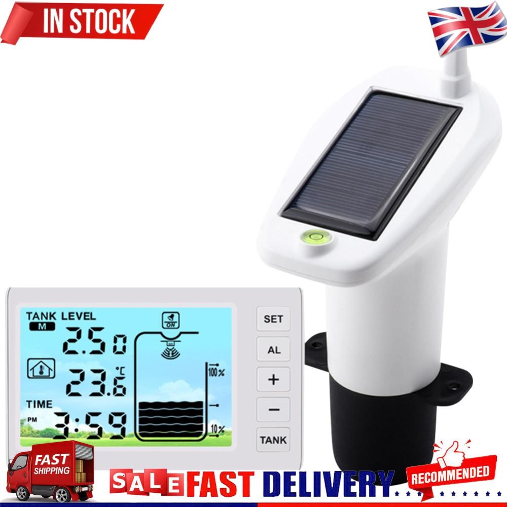 Medidor de reloj de temperatura con alarma medidor de nivel de agua para medición de profundidad de líquido